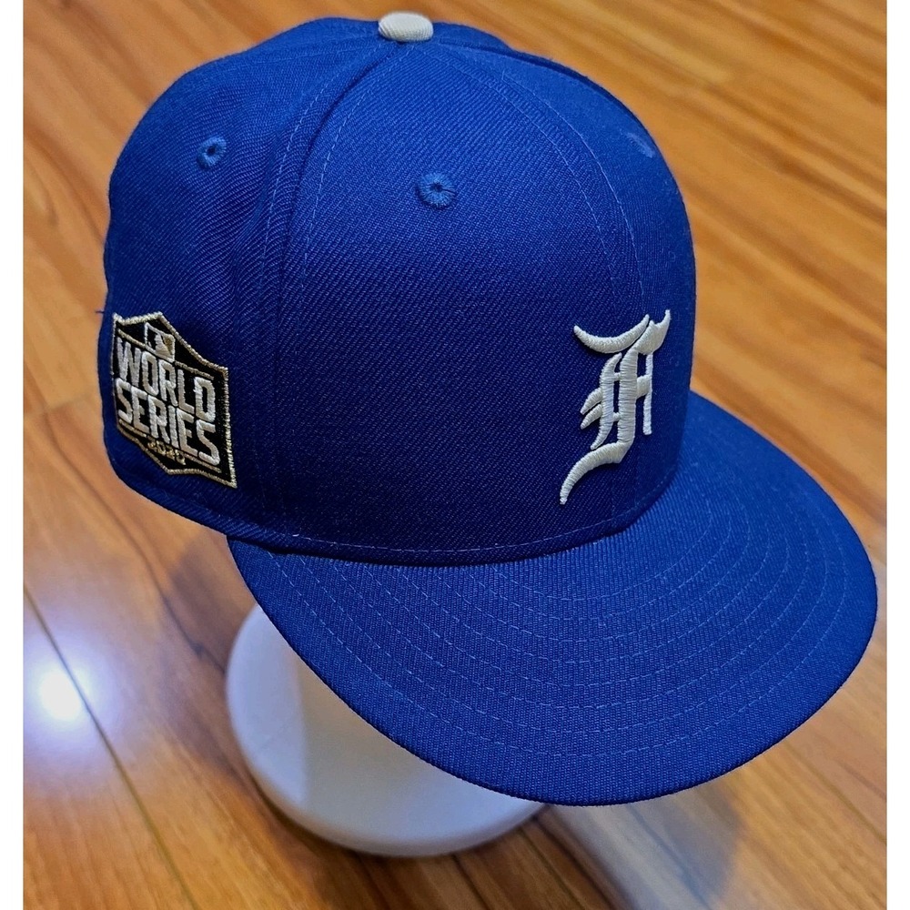 New Era 59Fifty x Fear of God 2020 World Series Patch Dodgers Baseball Cap 7 5/8 - Picture 1 of 13